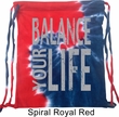 Mens Yoga Bag Balance Your Life Tie Dye Bag