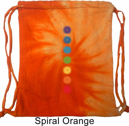 Mens Yoga Bag Glowing Chakras Tie Dye Bag