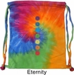 Mens Yoga Bag Glowing Chakras Tie Dye Bag