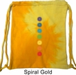 Mens Yoga Bag Glowing Chakras Tie Dye Bag