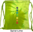 Mens Yoga Bag Glowing Chakras Tie Dye Bag