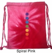 Mens Yoga Bag Glowing Chakras Tie Dye Bag