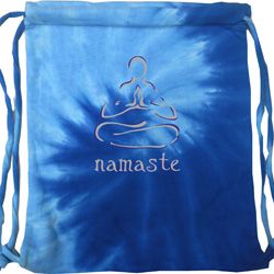 Mens Yoga Bag Namaste Lotus Pose Tie Dye Bag
