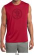 Mens Yoga Circle Ganesha Black Print Dry Wicking Sleeveless Shirt