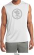 Mens Yoga Circle Ganesha Black Print Dry Wicking Sleeveless Shirt
