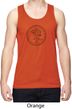 Mens Yoga Circle Ganesha Black Print Moisture Wicking Tank Top