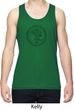 Mens Yoga Circle Ganesha Black Print Moisture Wicking Tank Top