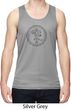 Mens Yoga Circle Ganesha Black Print Moisture Wicking Tank Top
