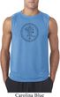 Mens Yoga Circle Ganesha Black Print Sleeveless Shirt
