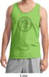 Mens Yoga Circle Ganesha Black Print Tank Top