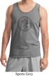 Mens Yoga Circle Ganesha Black Print Tank Top