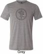 Mens Yoga Circle Ganesha Black Print Tri Blend T-shirt
