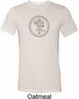 Mens Yoga Circle Ganesha Black Print Tri Blend T-shirt