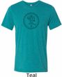 Mens Yoga Circle Ganesha Black Print Tri Blend T-shirt
