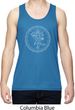 Mens Yoga Circle Ganesha White Print Dry Wicking Tank Top