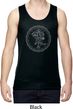 Mens Yoga Circle Ganesha White Print Dry Wicking Tank Top