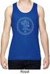 Mens Yoga Circle Ganesha White Print Dry Wicking Tank Top