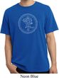 Mens Yoga Circle Ganesha White Print Pigment Dyed Shirt