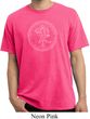 Mens Yoga Circle Ganesha White Print Pigment Dyed Shirt