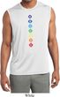 Mens Yoga Diamond Chakras Dry Wicking Sleeveless Shirt