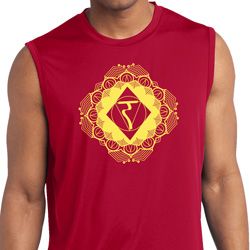 Mens Yoga Diamond Manipura Dry Wicking Sleeveless Shirt
