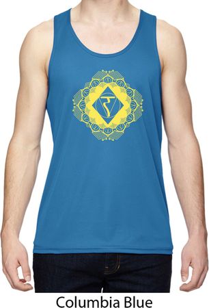 Mens Yoga Diamond Manipura Moisture Wicking Tanktop