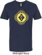 Mens Yoga Diamond Manipura V-neck Shirt