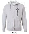 Mens Yoga Full Zip Hoodie 7 Chakras Black Print