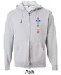 Mens Yoga Full Zip Hoodie 7 Colored Chakras