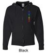 Mens Yoga Full Zip Hoodie 7 Colored Chakras