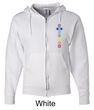 Mens Yoga Full Zip Hoodie 7 Colored Chakras