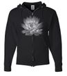 Mens Yoga Full Zip Hoodie Lotus Flower