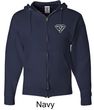 Mens Yoga Full Zip Hoodie Super OM Pocket Print