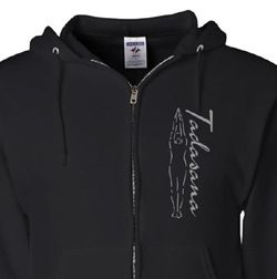 Mens Yoga Full Zip Hoodie Tadasana Mountain Pose