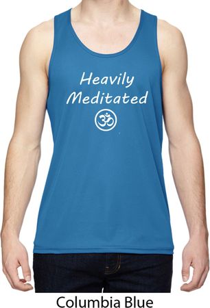 Mens Yoga Heavily Meditated with OM Dry Wicking Tank Top
