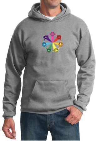 Mens Yoga Hoodie 7 Chakra Circle Hoody