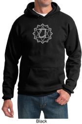 Mens Yoga Hoodie Anahata Heart Chakra Hoody Sweatshirt