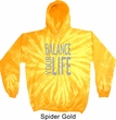Mens Yoga Hoodie Balance Your Life Tie Dye Hoody