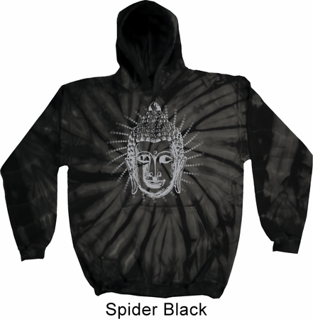 Mens Yoga Hoodie Iconic Buddha Tie Dye Hoody