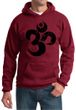 Mens Yoga Hoodie Black Distressed OM Hoody
