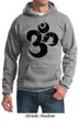 Mens Yoga Hoodie Black Distressed OM Hoody