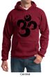 Mens Yoga Hoodie Black Distressed OM Hoody
