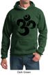 Mens Yoga Hoodie Black Distressed OM Hoody