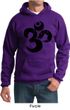 Mens Yoga Hoodie Black Distressed OM Hoody