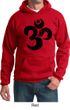 Mens Yoga Hoodie Black Distressed OM Hoody