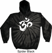 Mens Yoga Hoodie Brushstroke Aum Tie Dye Hoody