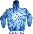 Mens Yoga Hoodie Brushstroke Aum Tie Dye Hoody
