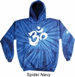 Mens Yoga Hoodie Brushstroke Aum Tie Dye Hoody
