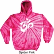 Mens Yoga Hoodie Brushstroke Aum Tie Dye Hoody