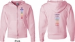 Mens Yoga Hoodie Chakra Words Front and Back Full Zip Hoody